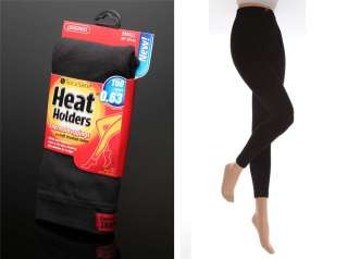 Womens Heat Holders Thermal Leggings Black  