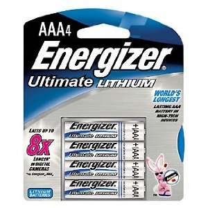  New   Energizer Ultimate Lithium AAA (Per 4)   L92BP 4 