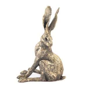  Ukm Gifts Paul Jenkins   Alert Hare   Bronze Resin 