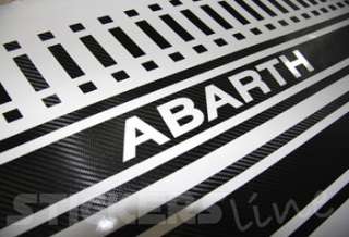 Adesivi FIAT 500 ABARTH in CARBONIO fasce FIAT 500 CARBON LOOK 