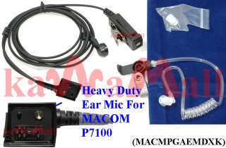 Heavy Duty Ear Mic for MACOM JAGUAR 700 P5100 P7100  