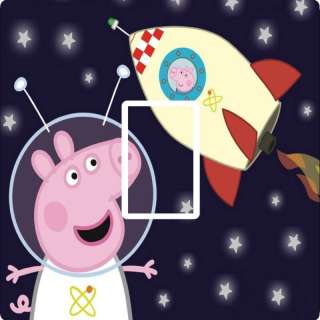 PEPPA PIG SPACE ROCKET LIGHT SWITCH COVER,STICKER  