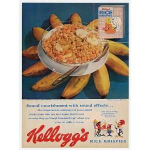  1959 Kelloggs Rice Krispies Woody Woodpecker Print Ad 