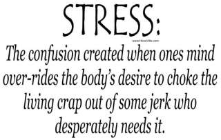 funny T shirt STRESS definition  