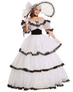 Womens Black And White Southern Belle Costume  Halloween Costume 
