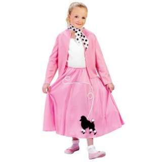 Halloween Costumes Grease Poodle Skirt and Sweater Child Costume
