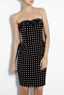 by Dannii and Tabitha  Black Polka Dot Strapless Dress by Project D 