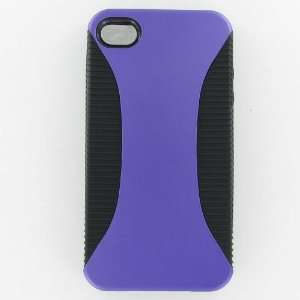   Case Black TPU + Purple Rubber Hard Cover Cell Phones & Accessories