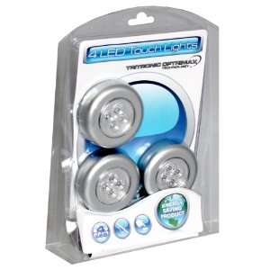   Pack Of 3   4 Led Touch Lights With Batteries Patio, Lawn & Garden