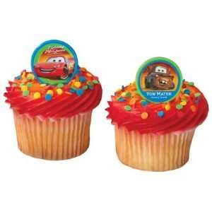  Disney Pixar Cars McQueen And Mater Cupcake Rings 12 Pack 