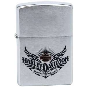  Harley Davidson Motor Chrome Zippo Lighter Patio, Lawn 