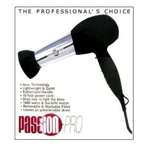  Passion PRO Professional Quiet and Lightweight Ionic Hair 