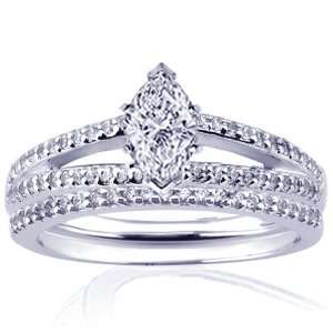 10 Ct Princess Cut Diamond Engagement Wedding Rings Pave Set CUT 
