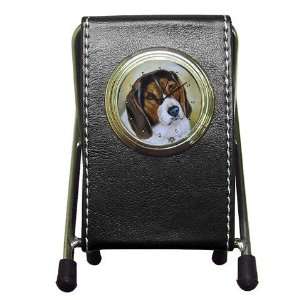   Edition Violano Pen Holder Desk Clock Beagle Dog