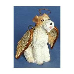  Wire Fox Terrier Angel Christmas Ornament