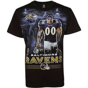  NFL Baltimore Ravens Black Tunnel Player T shirt Sports 