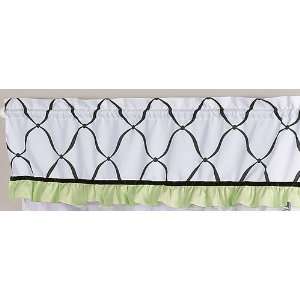  Green, Black and White Princess Girls Window Valance by 