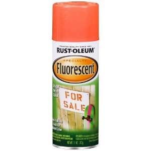 Rust Oleum 1955830 Fluorescent Spray, Fluor Red Orange, 11 
