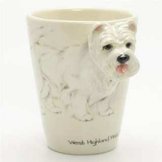 West Highland White Terrier Mug Ceramic 3D Cup Dog Lover Gift 