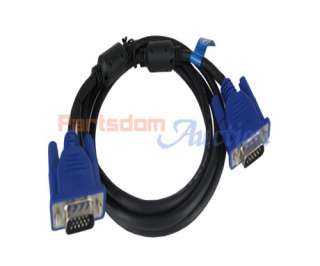 VGA SVGA Male to Male PC Monitor LCD DVD Cable 16 FT  