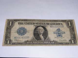 one dollar USA Silver certificate 1923 VF Small blue 2867  