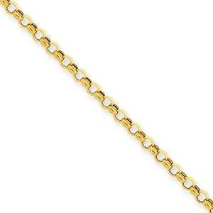  2.75mm, 14 Karat Yellow Gold, Rolo Chain   7 inch Jewelry