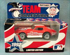 Philadelphia Phillies 1992 Matchbox Corvette car truck  