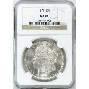  1879 P MS63 Morgan Silver Dollar Graded by NGC Everything 