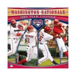   NATIONALS 2009 MLB Monthly 12 X 12 WALL CALENDAR