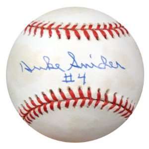  Duke Snider Signed Baseball   #4 NL PSA DNA #K31269 