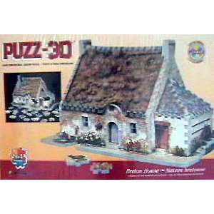  House, 264 Piece 3D Jigsaw Puzzle Made by Wrebbit Puzz 3D Toys