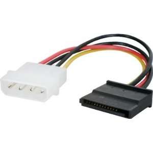  Molex 4 pin Male to SATA Power Female Adapter Cable, 6inch 