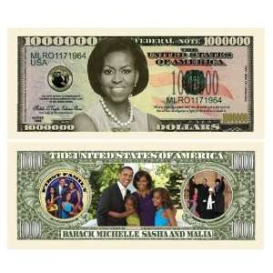   Obama (First Lady/first Family) Million Dollar Bill 