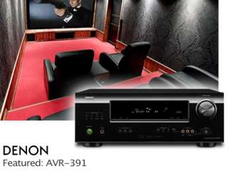   DENON 5.1 AVR 391 HDMI 4/1 Theater Receiver HDMI Repeater Technology