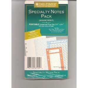 NOTES ASSORTMENT PACK FITS MOST 6 RINGS BINDER/ AGENDA/ ORGANIZER 