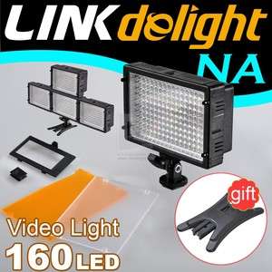 CN 160 LED Camera Video Camcorder Hot Shoe Light E6L  