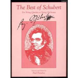   Schubert String Quartet String Orchestra Violin 2 part Paul Paradise