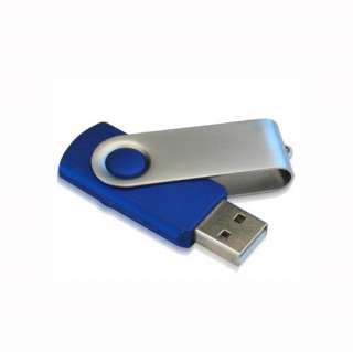   USB Flash Drive Swivel Pen Drive Blue Full Capacity Memory 16G  