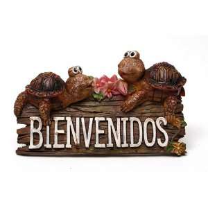  Bienvenido Turtle Plaque