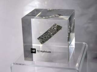 Acrylic element block   HAFNIUM   display sample  