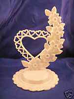 Cake top stand accessories plastic heart back & base  