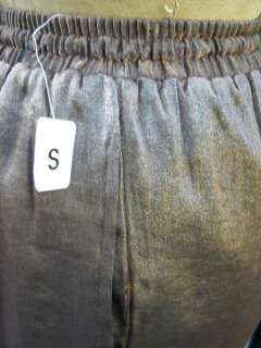 NWT Janeve Designer Active Wear Pant Suit Bronze Sz S  