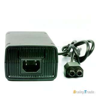 Black AC Power Supply Adaptor with Power Code for Microsoft Xbox 360 