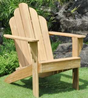 New Teak Wood Adirondack Chair Wooden Beach Deck Chair  