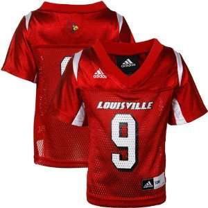  adidas Louisville Cardinals #9 Toddler Replica Football 
