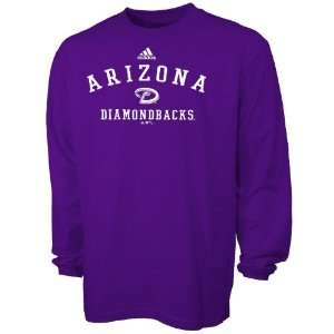  Adidas Arizona Diamondbacks Purple Practice Long Sleeve T 