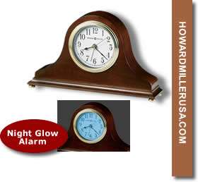   Miller Tabletop Night Glow Alarm Clock Cherry finish  SALVADOR  