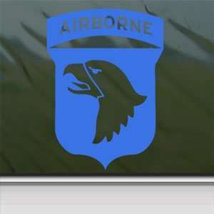 101st Airborne Screaming Eagles WWII Blue Decal Blue 