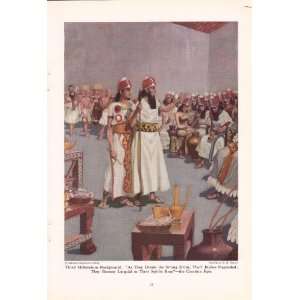  1951 Ancient Mesopotamia Creation Epic Devine Banquet   H 