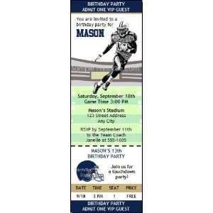  Rams Colored Football Party Ticket Invitation 2 Health 
